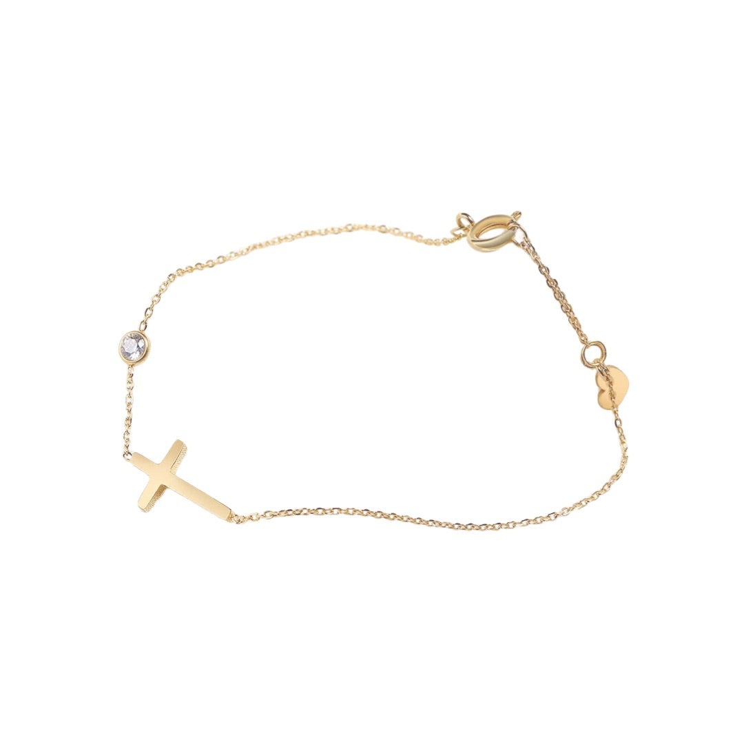 Margot Gem And Cross Bracelet