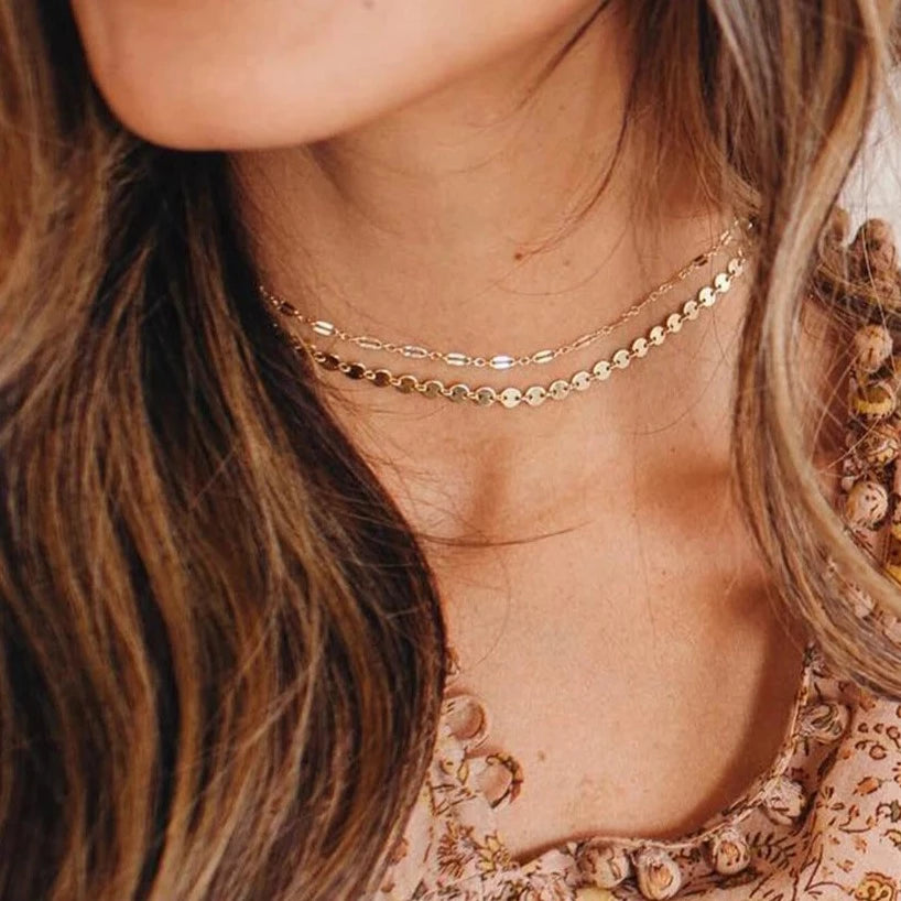 Chloe Double Layer Detail Choker