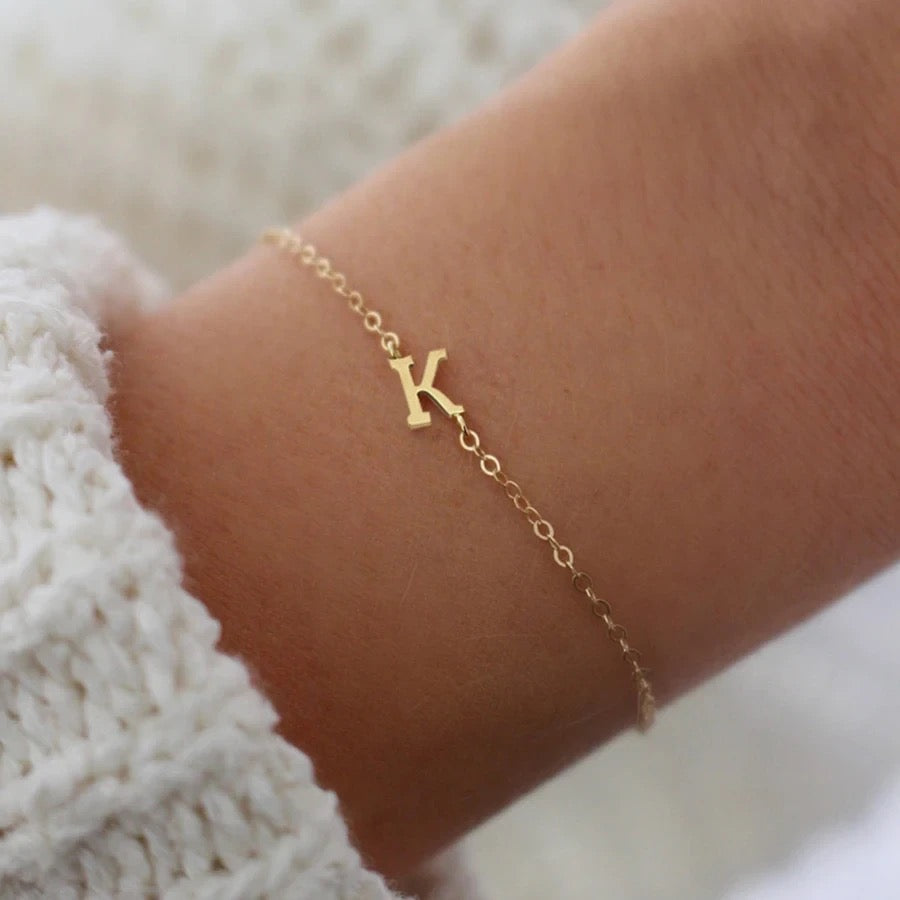 Minimalist Initial Bracelet