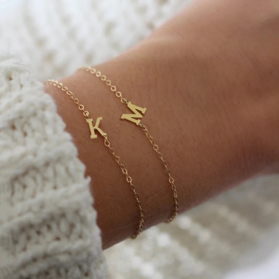 Minimalist Initial Bracelet